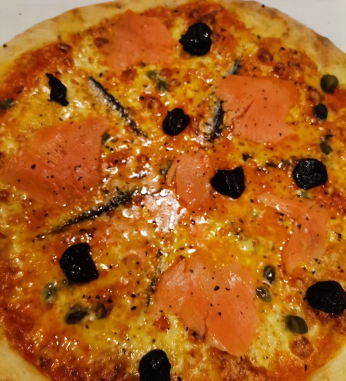 #pizzas au saumon fumé besancon st ferjeux